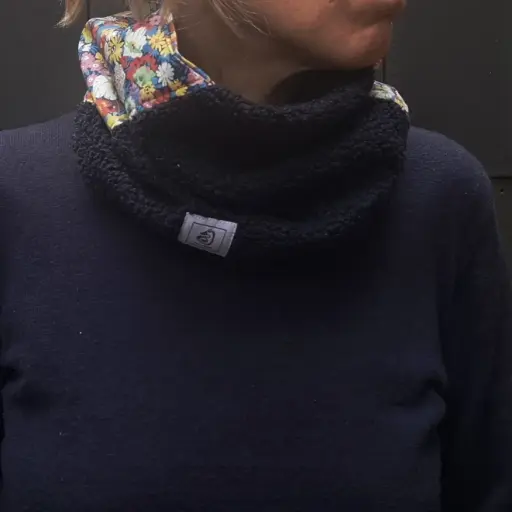 Snood sherpa blue